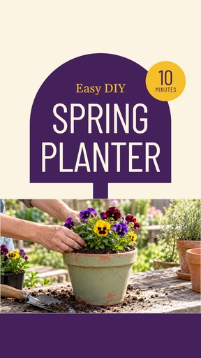Static Reel cover size of Easy Spring Planter in 10 Minutes