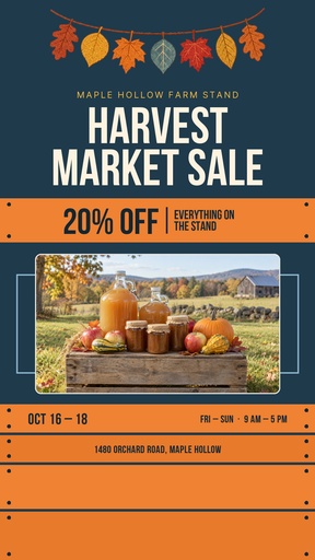 Story opener size of The Harvest Market Sale