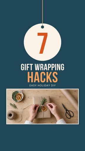 Static Reel cover size of 7 Gift Wrapping Hacks
