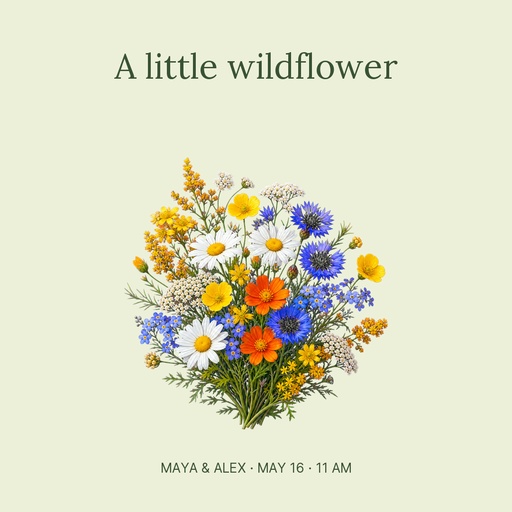 Square post size of Little Wildflower