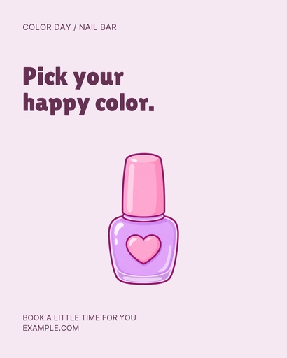 Portrait post size of Color Day Nail Bar