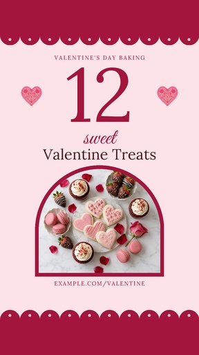 Story opener size of 12 Sweet Valentine Treats