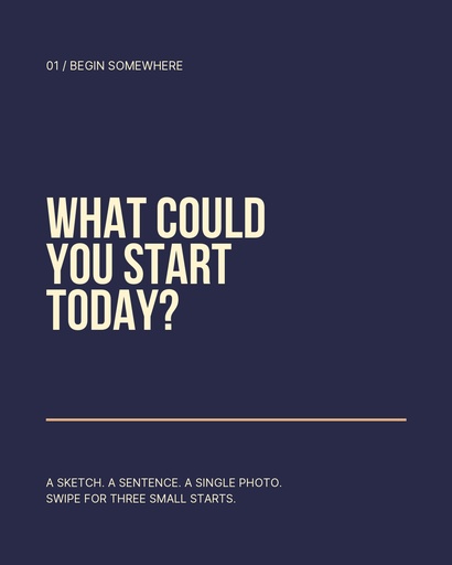 Carousel opener size of Start Before You Feel Ready