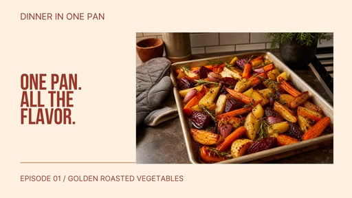 YouTube thumbnail size of Dinner in One Pan