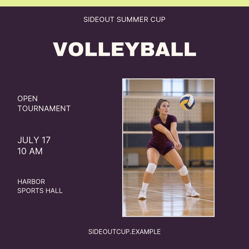 Square post size of Sideout Summer Cup