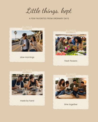 Scrapbook photo page size of Little Things Kept