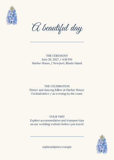 Details card size of Something Blue