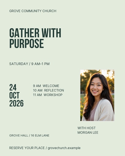 Portrait post size of Gather with Purpose