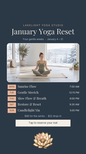 Story opener size of January Yoga Reset