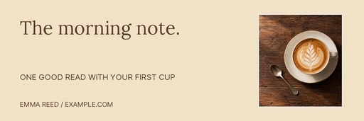 Email header size of The Morning Note