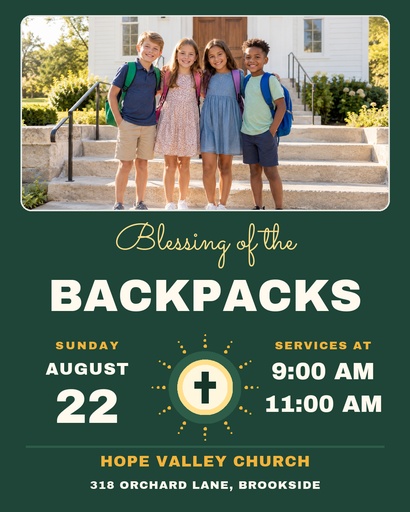 Portrait post size of Blessing of the Backpacks