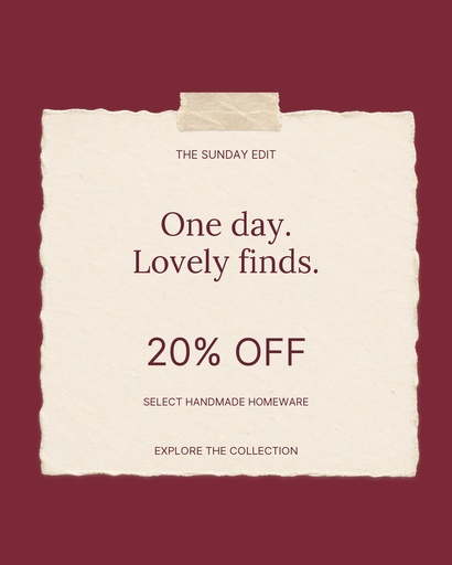 Carousel opener size of The Sunday Edit