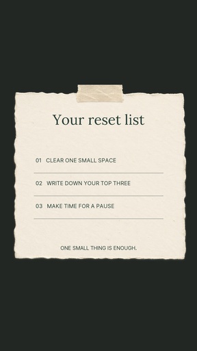 Story detail size of A Small Reset