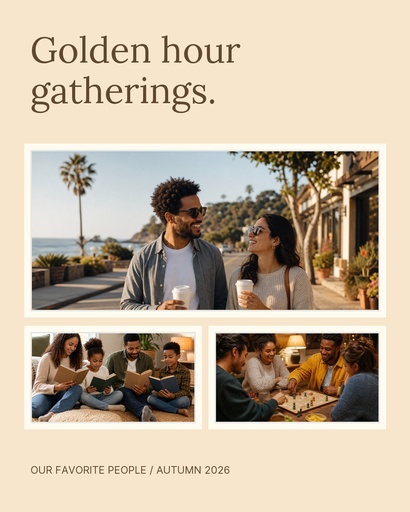 Portrait collage size of Golden Hour Gatherings