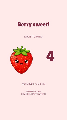 Story opener size of A Berry Sweet Birthday