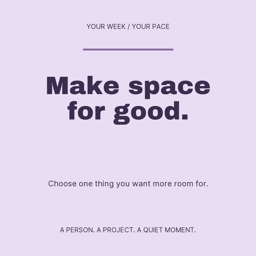 Square post size of Make Space for Good