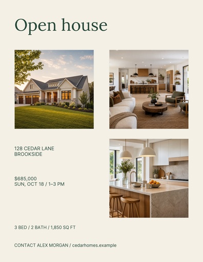 Letter flyer size of Welcome Home Collection