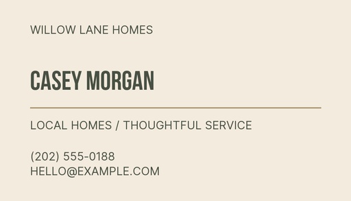 Agent contact card size of Cottage on Willow Lane