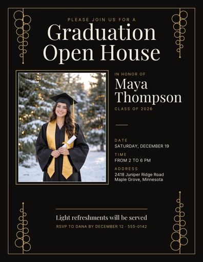 Letter flyer size of A Golden Graduation