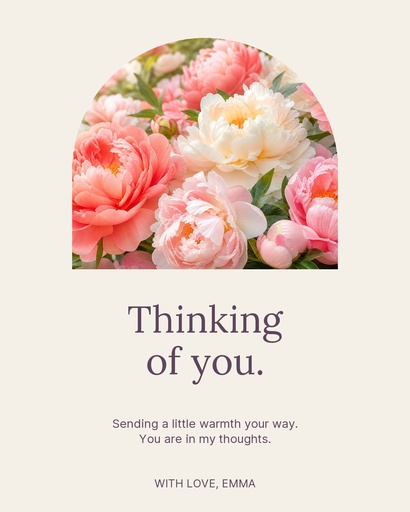Portrait post size of Thinking of You Today