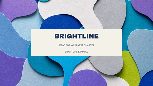 YouTube banner size of Brightline Studio