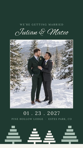 Story opener size of Evergreen Vows