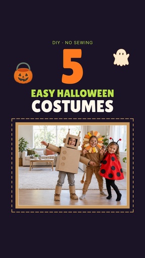 Static Reel cover size of 5 Easy Halloween Costumes