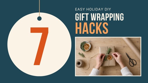 YouTube thumbnail size of 7 Gift Wrapping Hacks