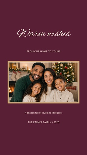 Story opener size of From Our Home to Yours