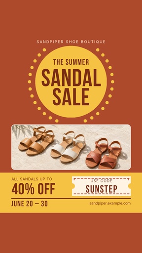 Story opener size of The Summer Sandal Sale