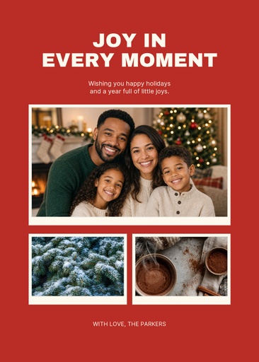 5 × 7 photo card size of Joy in Every Moment
