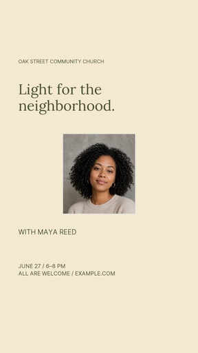 Story opener size of Light for the Neighborhood