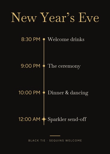 Details card size of Midnight in Gold