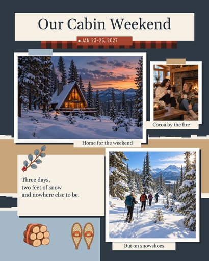 Memory page size of Our Cabin Weekend