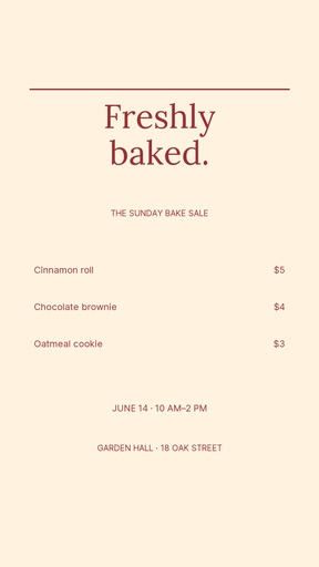 Story opener size of The Sunday Bake Sale