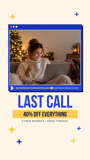 Static Reel cover size of Cyber Monday Last Call