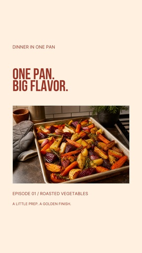 Static Reel cover size of Dinner in One Pan