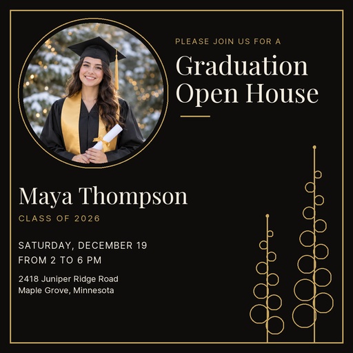 Square post size of A Golden Graduation