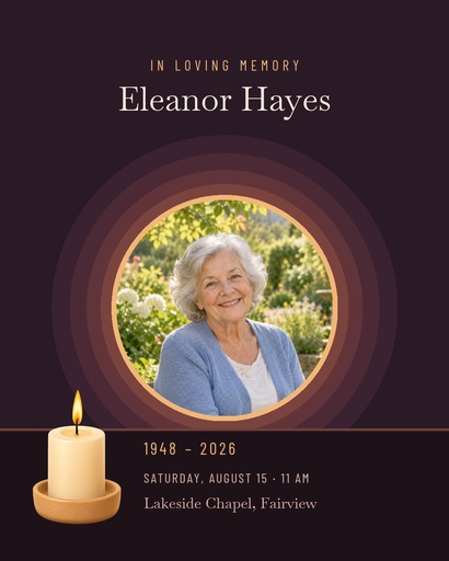 Portrait post size of Remembering Her Light