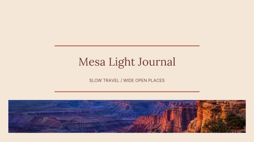 YouTube banner size of Mesa Light Journal
