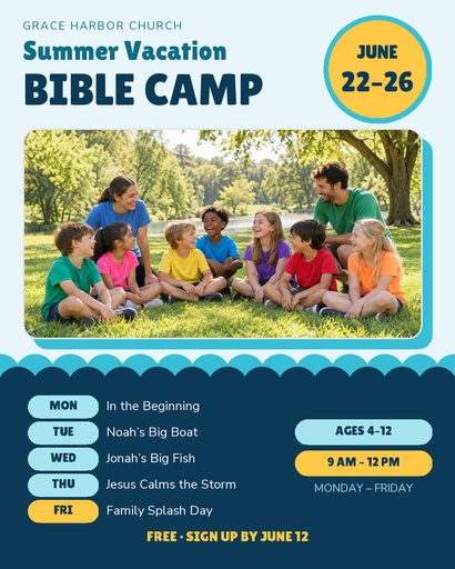 Portrait post size of Summer Vacation Bible Camp