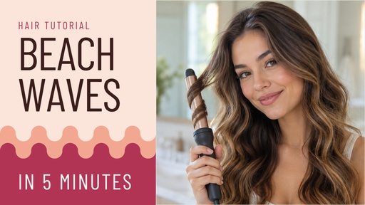 YouTube thumbnail size of Beach Waves in Five Minutes