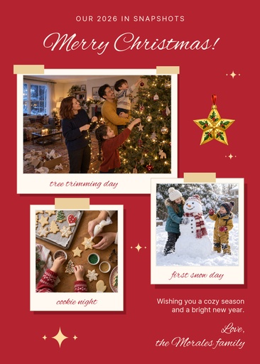 Portrait greeting size of Merry Little Recap