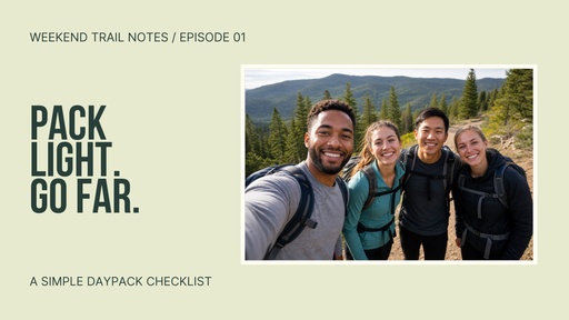 Pack Light, Go Far YouTube Thumbnail Template - Design Templates