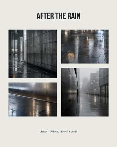 Scrapbook photo page size of After the Rain