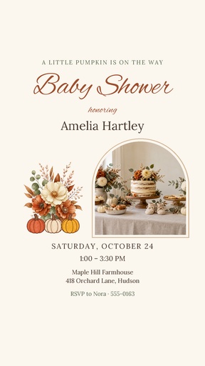 Story opener size of Little Pumpkin Is on the Way
