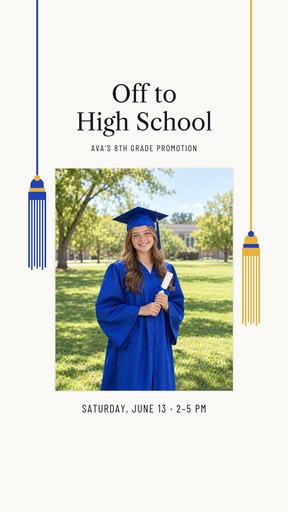 Story opener size of Off to High School