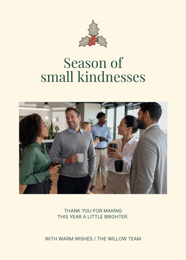 Portrait greeting size of Season of Small Kindnesses