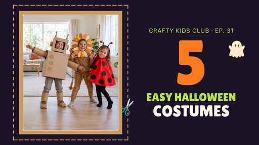 Video series title card size of 5 Easy Halloween Costumes