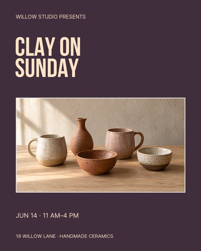 Portrait post size of Clay on Sunday